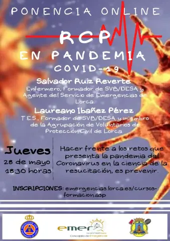 Formación online sobre Reanimación Cardiopulmonar para evitar el coronavirus promueven en Lorca