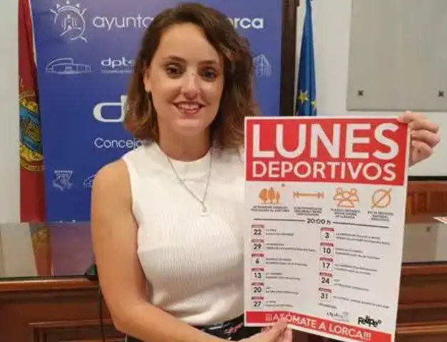 Los ‘Lunes Deportivos’ acercarán la actividad física a los barrios y pedanías lorquinas este verano