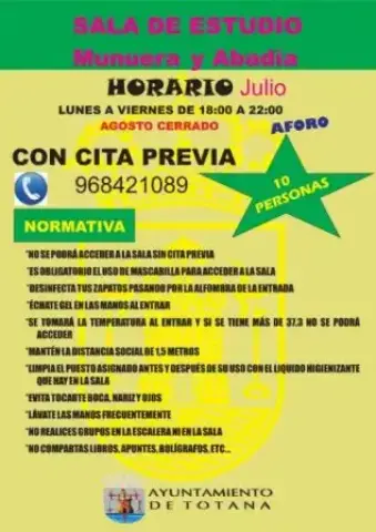 El Centro de Lectura Munuera y Abadía abre este lunes 29 de junio