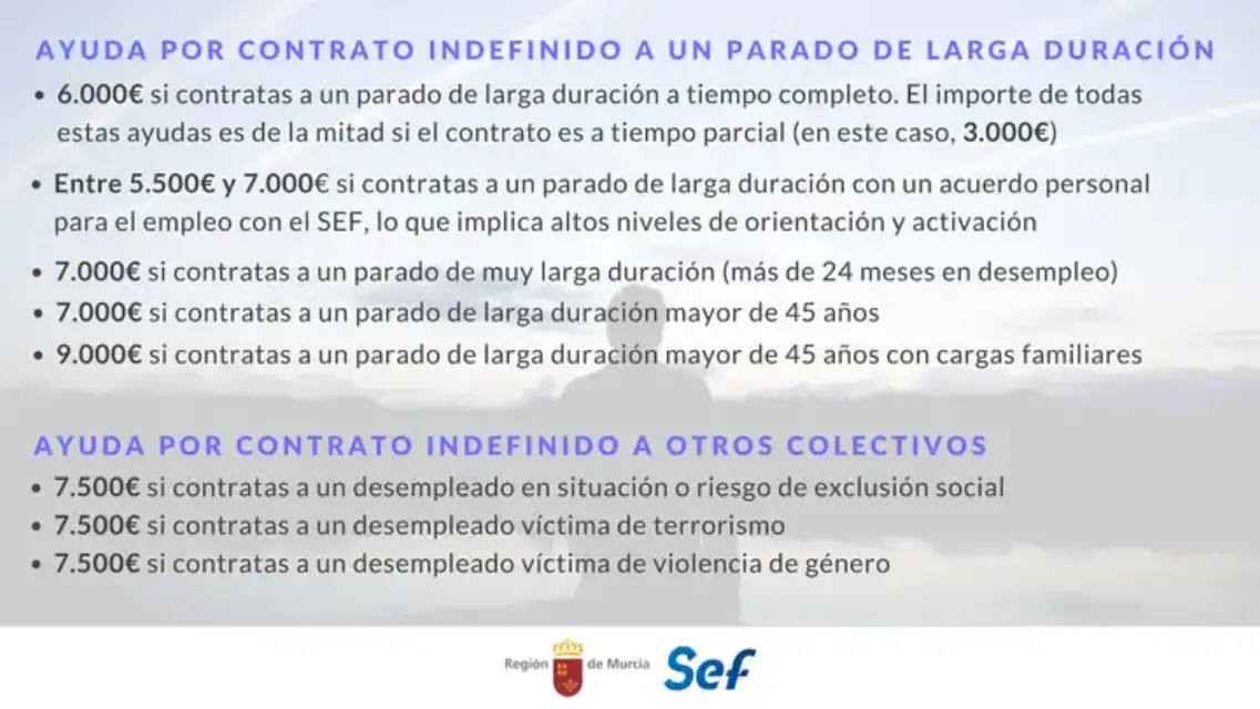 Lanzan subvención de hasta 9.000 euros para contratos indefinidos