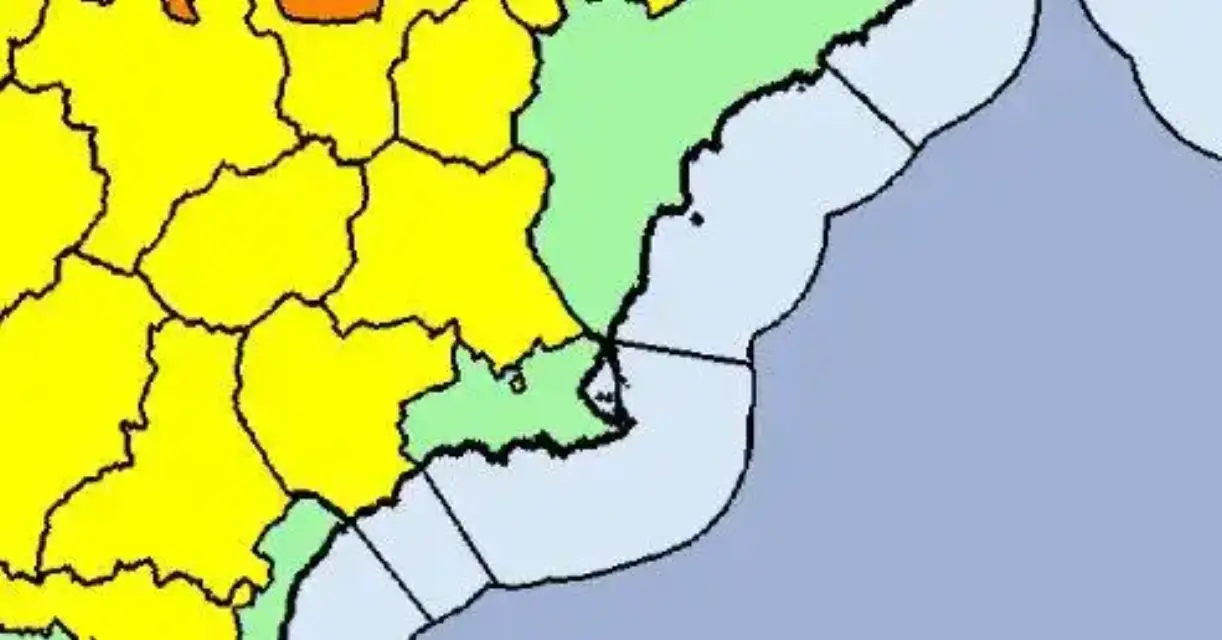 Aemet pronostica fenómenos adversos de nivel amarillo en la Región para este fin de semana