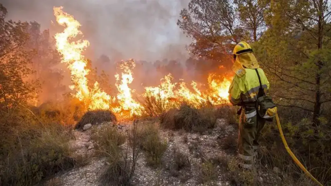 Incendio en la Sierra Carrasquilla de Lorca ya se encuentra controlado
