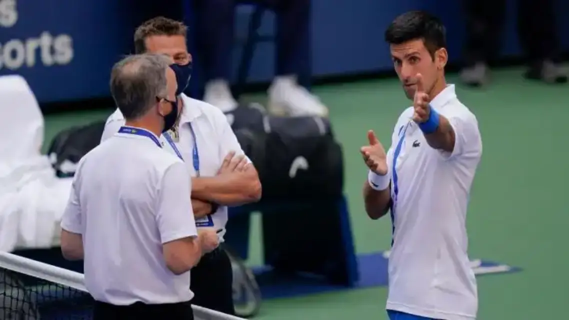 ¡Sorpresa! Novak Djokovic quedó descalificado del Us Open