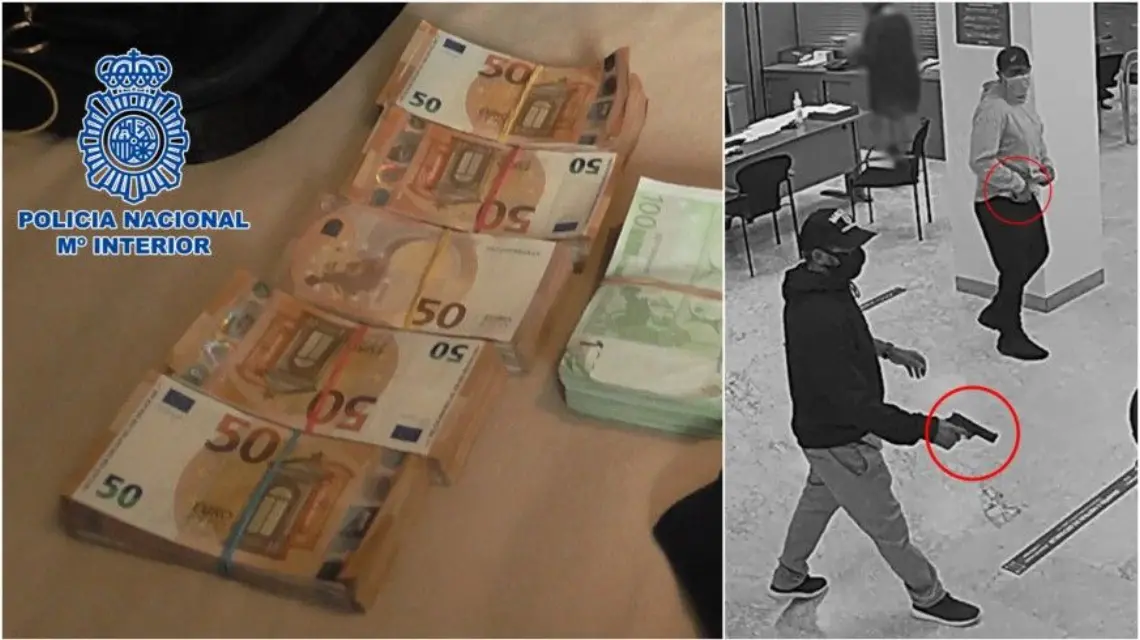 Policía Nacional desmantela banda de roba bancos de origen italiano