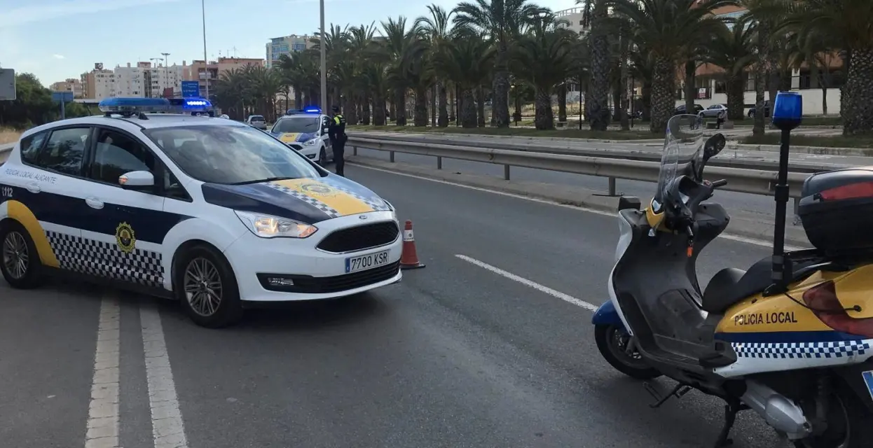 Corte de tráfico  en Alicante ¿Sabeis dónde?