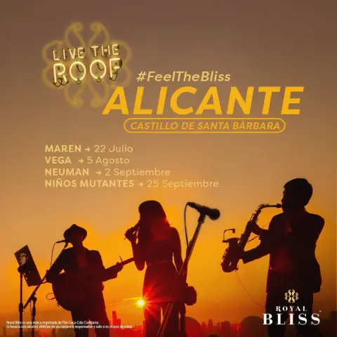 Vuelven los conciertos “Live the Roof” en el Castillo de Santa Bárbara