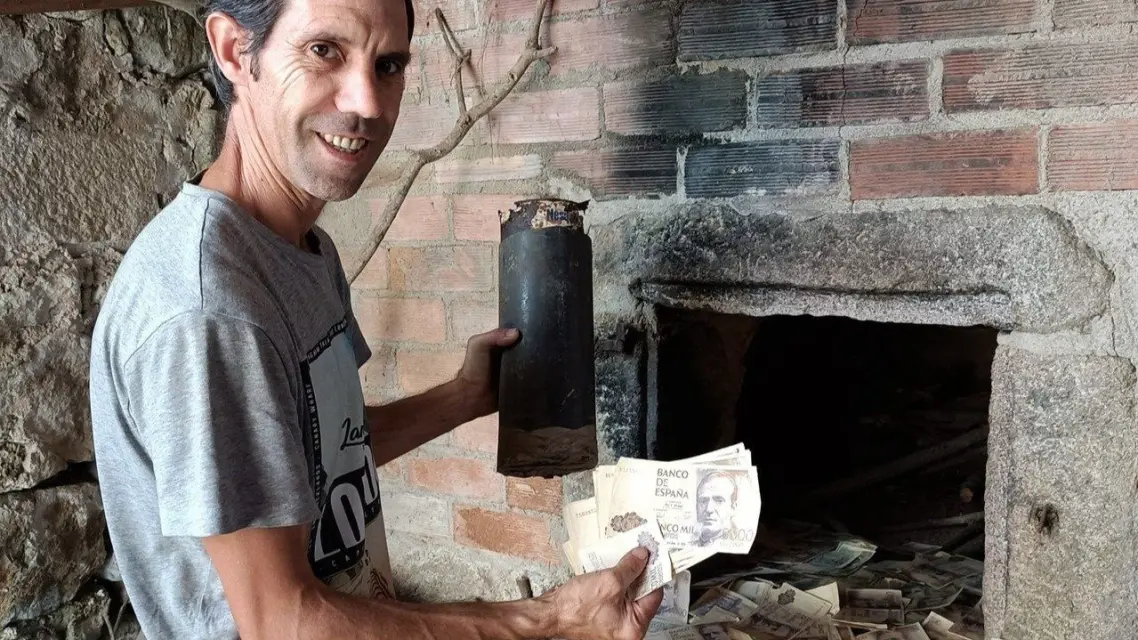 Consiguió un tesoro en pesetas ¿Será millonario?