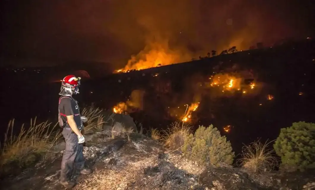 Aemet pronostica nivel alto de incendio forestal en la Región de Murcia