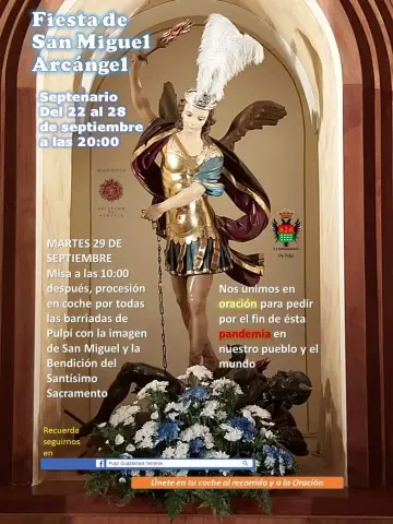 Actos Religiosos del día de San Miguel Arcángel se realizarán el próximo martes 29 de septiembre