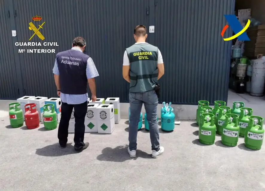 Desmantelada banda que traficaba gases fluorados en Murcia
