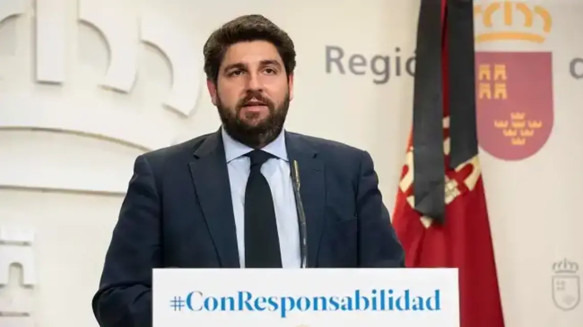 López Miras le envió una carta a Sánchez para que apruebe adelantar toque de queda en la Región