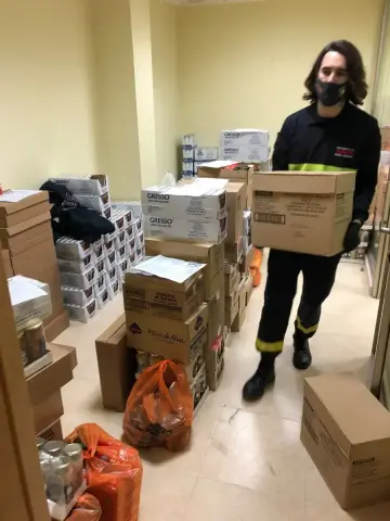 El Ayuntamiento de Puerto Lumbreras continúa el reparto de alimentos a las familias más vulnerables ante la pandemia de COVID-19