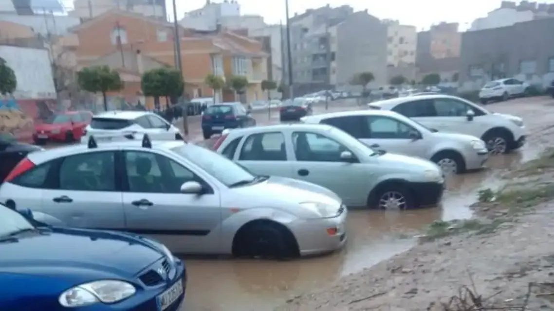 Alerta amarilla en la Región: fuertes lluvias afectan al Guadalentín, Águilas, Mazarrón y Cartagena