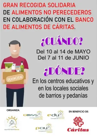 En Lorca, gran recogida de alimentos a beneficio de Cáritas