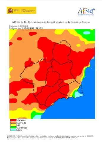 Prevén riesgo Extremo de incendio forestal en la Región para hoy