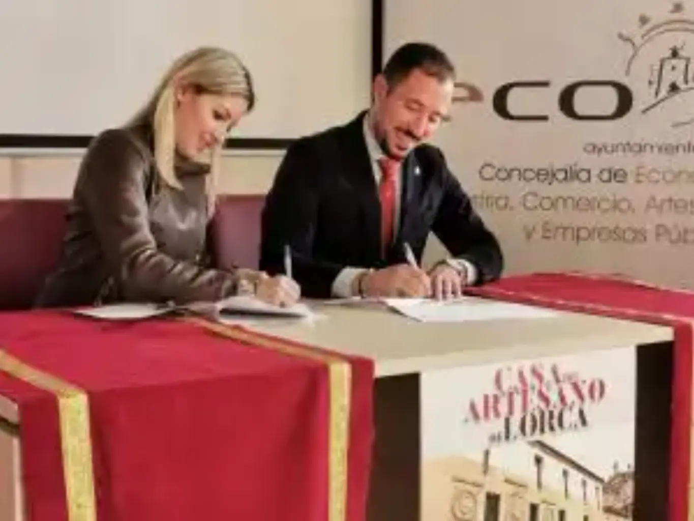 Firma de convenio casa del artesano