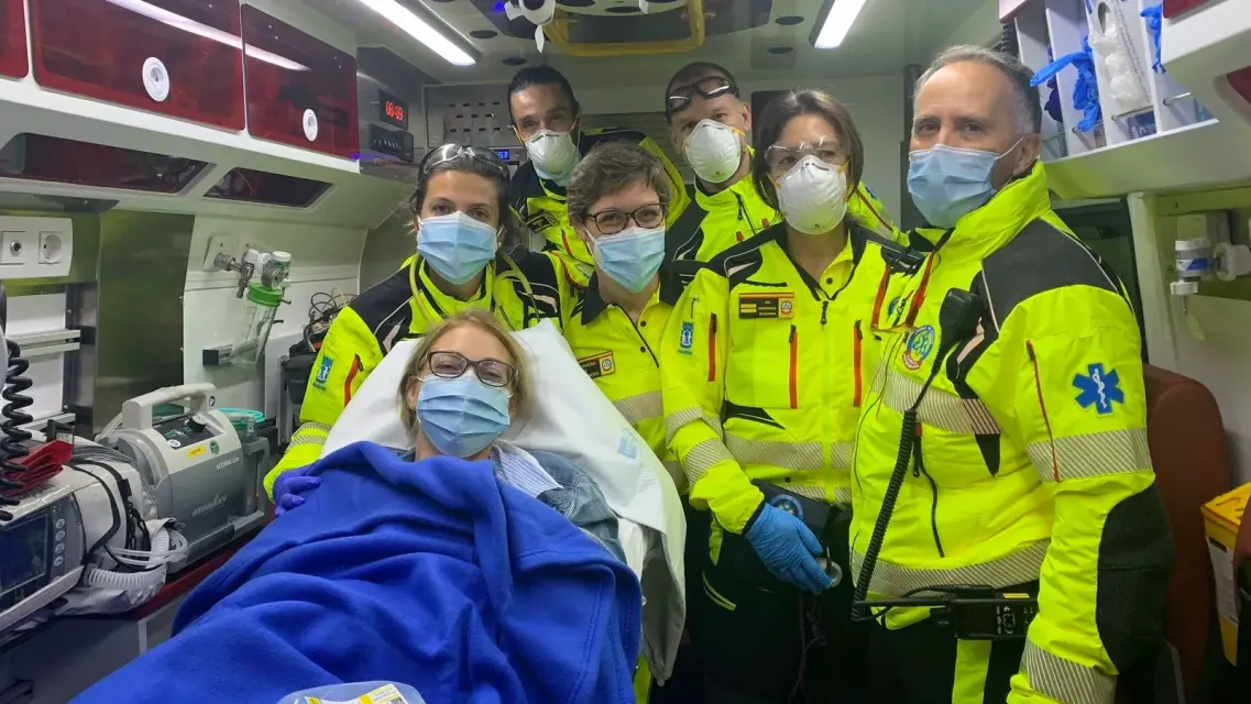 Dio a luz y los sanitarios llegaron después en Madrid