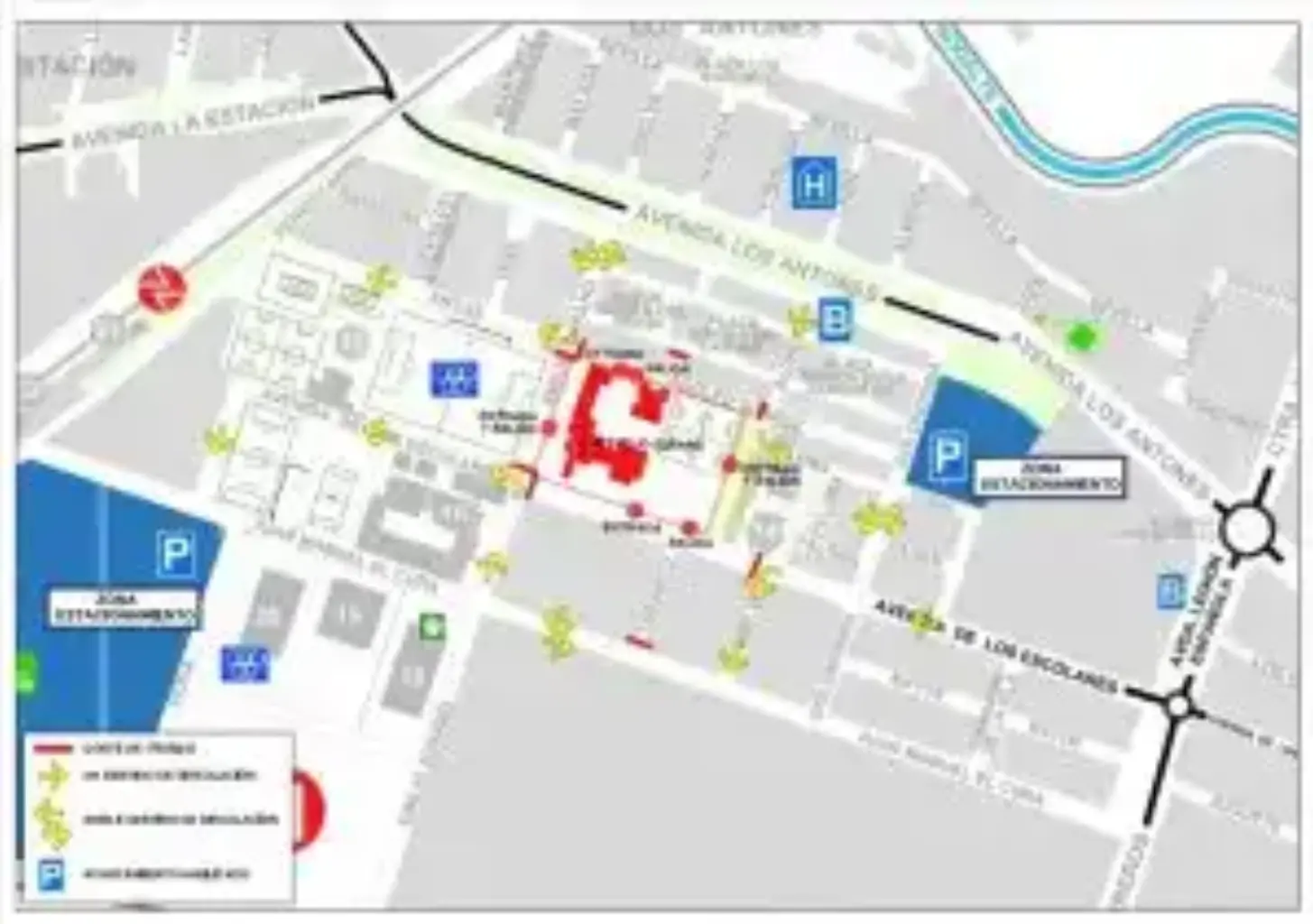 corte de calles 